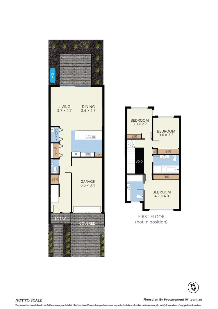Floorplan of Homely townhouse listing, 8 Richmond Circuit, Mulgrave VIC 3170