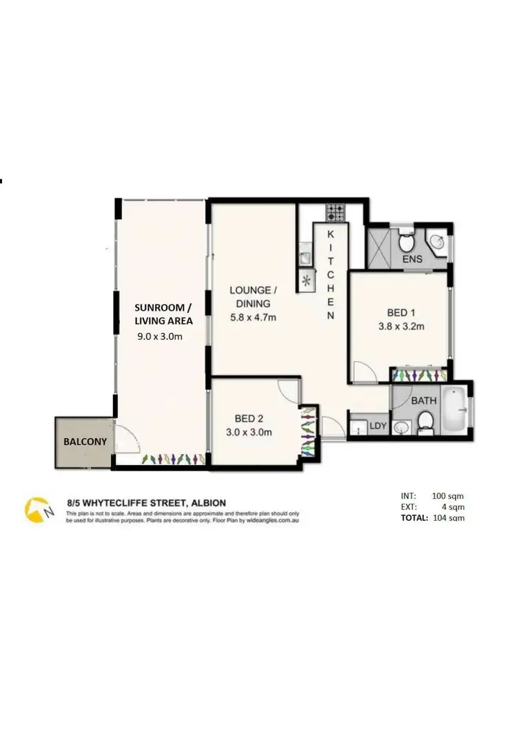 Floorplan of Homely unit listing, 8/5 Whytecliffe Street, Albion QLD 4010