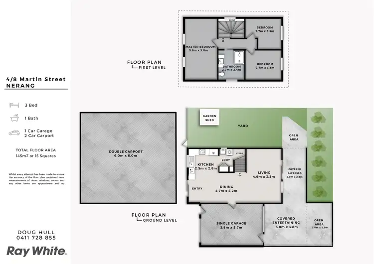 Floorplan of Homely townhouse listing, 4/8 Martin Street, Nerang QLD 4211