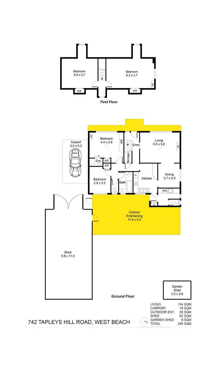 Floorplan of Homely house listing, 742 Tapleys Hill Road, West Beach SA 5024