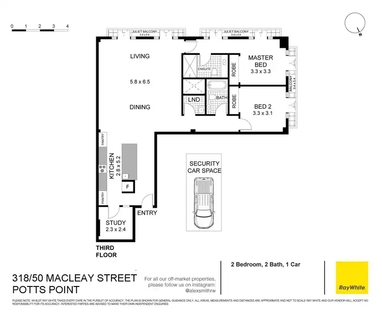 Floorplan of Homely apartment listing, 318/50 Macleay Street, Potts Point NSW 2011