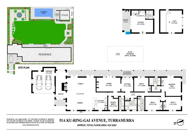 Floorplan of Homely house listing, 51a Ku-ring-gai Avenue, Turramurra NSW 2074