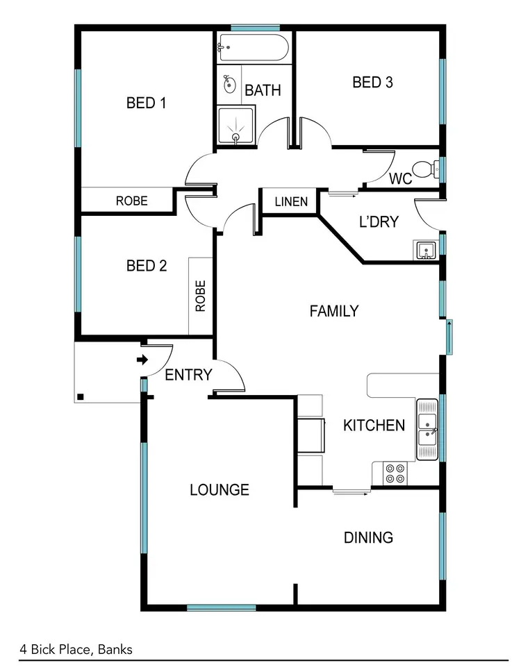 Floorplan of Homely house listing, 4 Bick Place, Banks ACT 2906