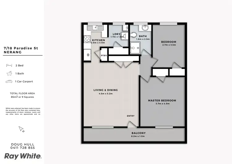 Floorplan of Homely unit listing, 7/18-36 Paradise Street, Nerang QLD 4211