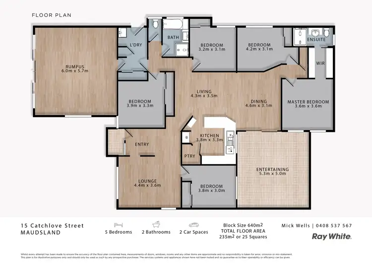 Floorplan of Homely house listing, 15 Catchlove Street, Maudsland QLD 4210