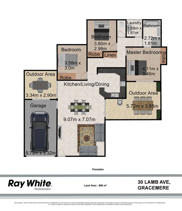 Floorplan of Homely house listing, 30 Lamb Avenue, Gracemere QLD 4702