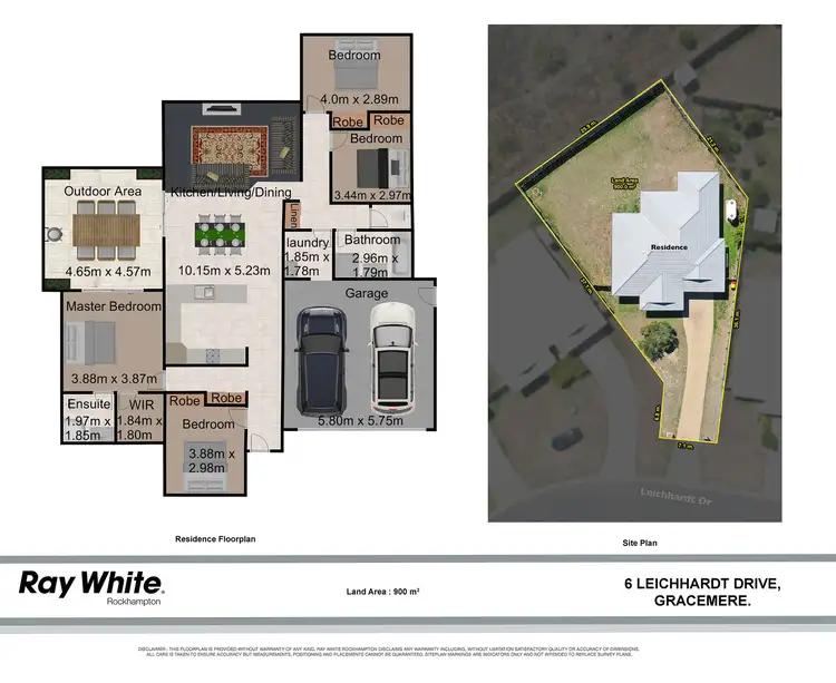 Floorplan of Homely house listing, 6 Leichhardt Drive, Gracemere QLD 4702
