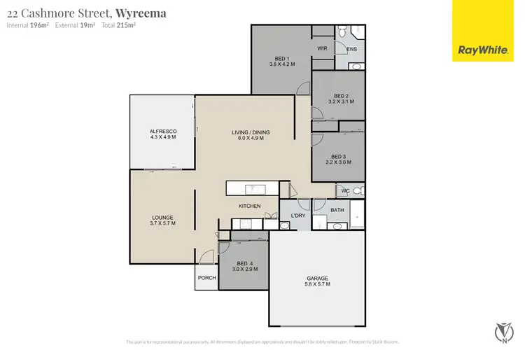 Floorplan of Homely house listing, 22 Cashmore Street, Wyreema QLD 4352