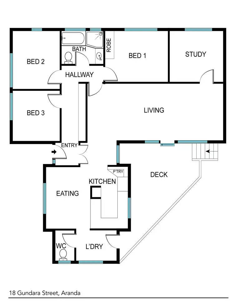 Floorplan of Homely house listing, 18 Gundara Street, Aranda ACT 2614
