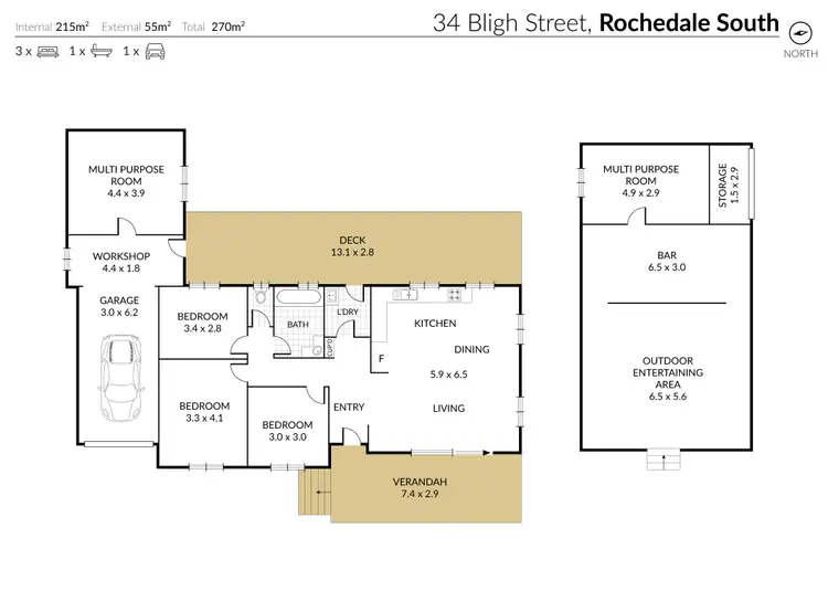 Floorplan of Homely house listing, 34 Bligh Street, Rochedale South QLD 4123