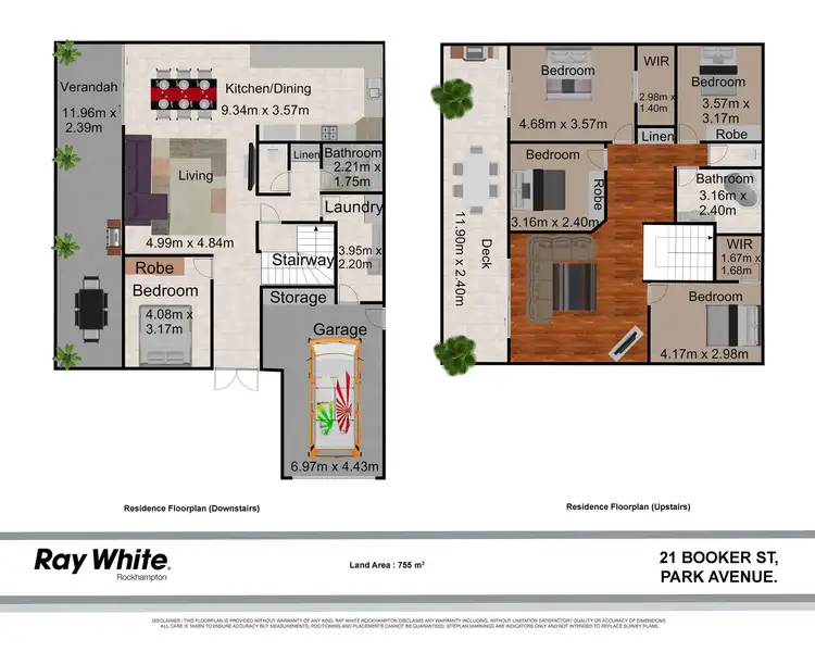 Floorplan of Homely house listing, 21 Booker Street, Park Avenue QLD 4701