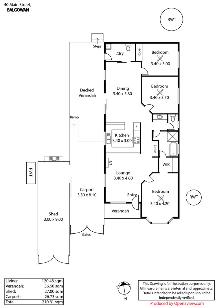 Floorplan of Homely house listing, 40 Main Street, Balgowan SA 5573