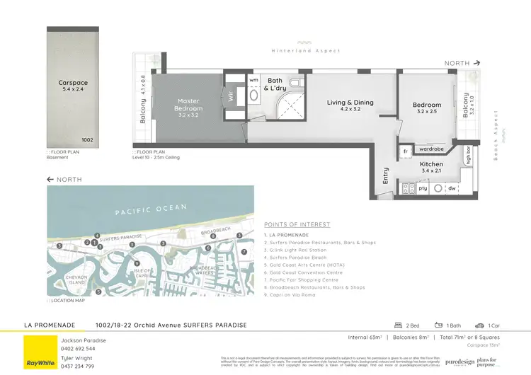 Floorplan of Homely unit listing, 1002/22 Orchid Avenue, Surfers Paradise QLD 4217