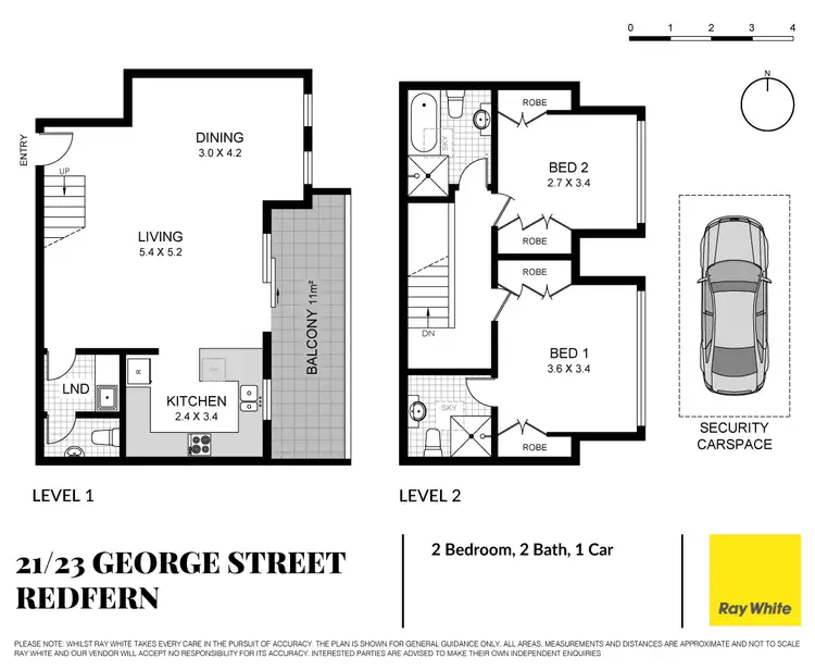 Floorplan of Homely apartment listing, 21/23-27 George Street, Redfern NSW 2016