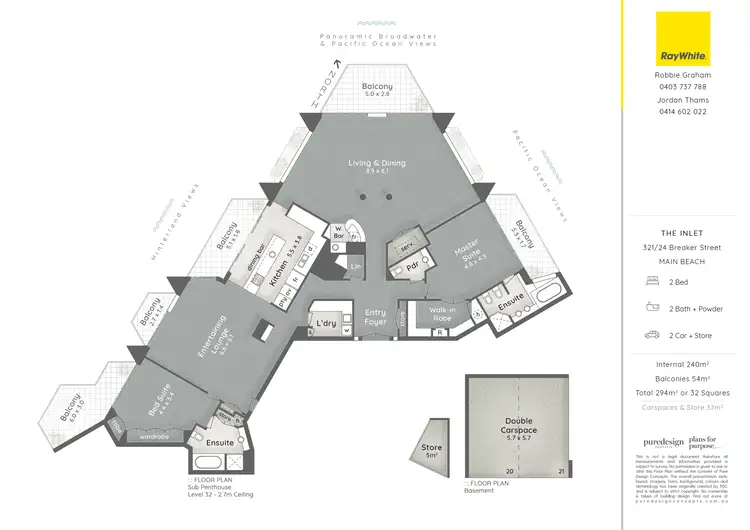 Floorplan of Homely apartment listing, 321/24 Breaker Street, Main Beach QLD 4217