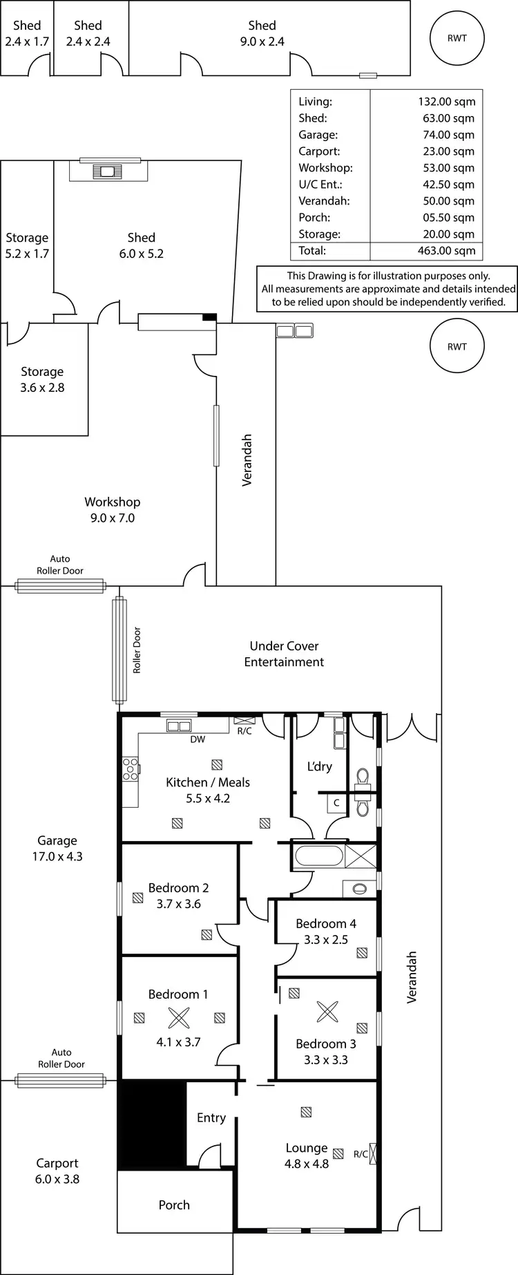 Floorplan of Homely house listing, 8 Collins Street, Croydon Park SA 5008