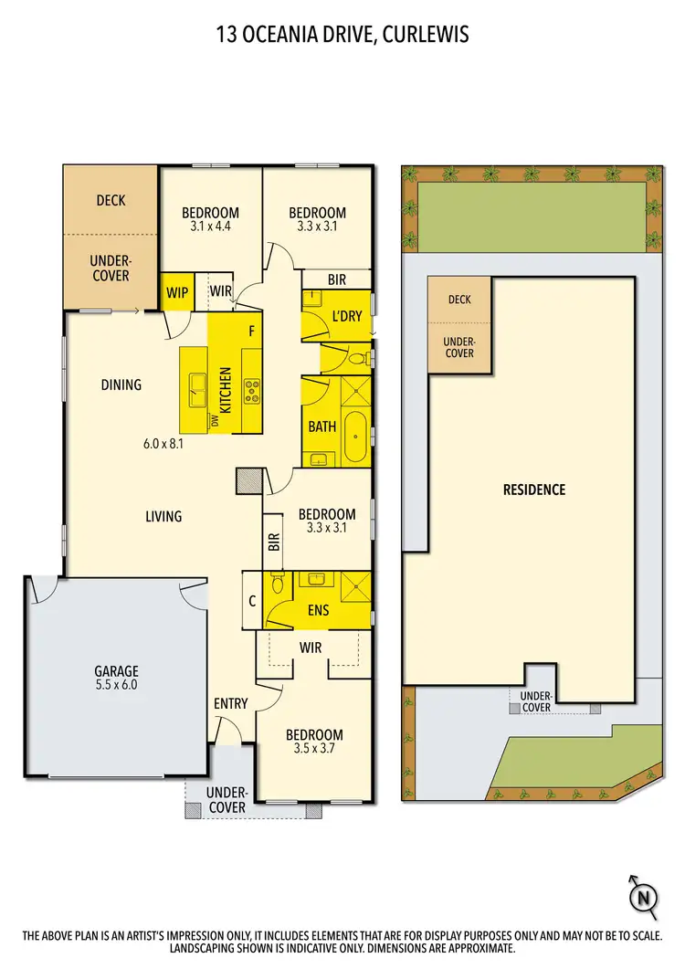 Floorplan of Homely house listing, 13 Oceania Drive, Curlewis VIC 3222
