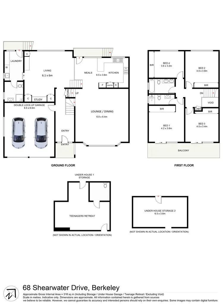 Floorplan of Homely house listing, 68 Shearwater Drive, Berkeley NSW 2506