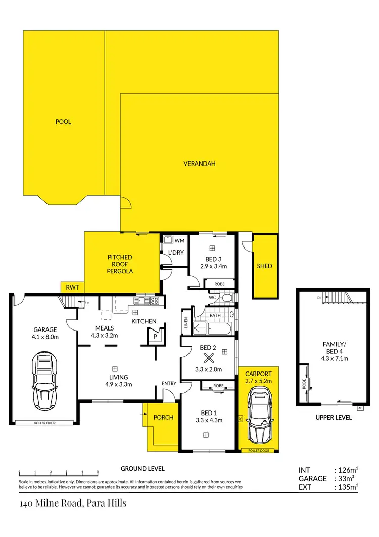 Floorplan of Homely house listing, 140 Milne Road, Para Hills SA 5096