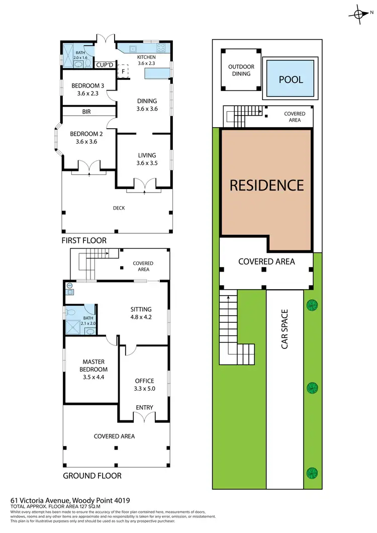 Floorplan of Homely house listing, 61 Victoria Avenue, Woody Point QLD 4019