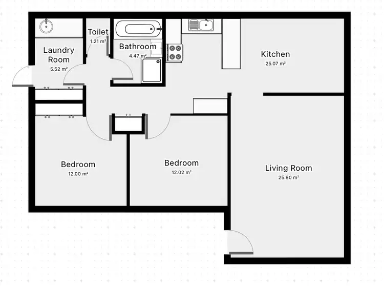 Floorplan of Homely villa listing, 4/23 Steven Street, Mildura VIC 3500