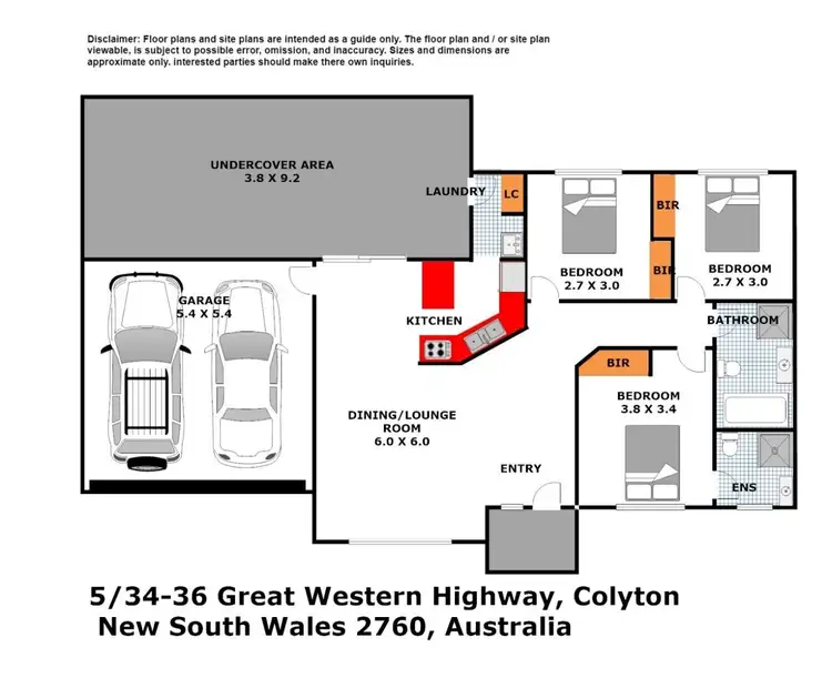 Floorplan of Homely house listing, 5/36-40 Great Western Highway, Colyton NSW 2760