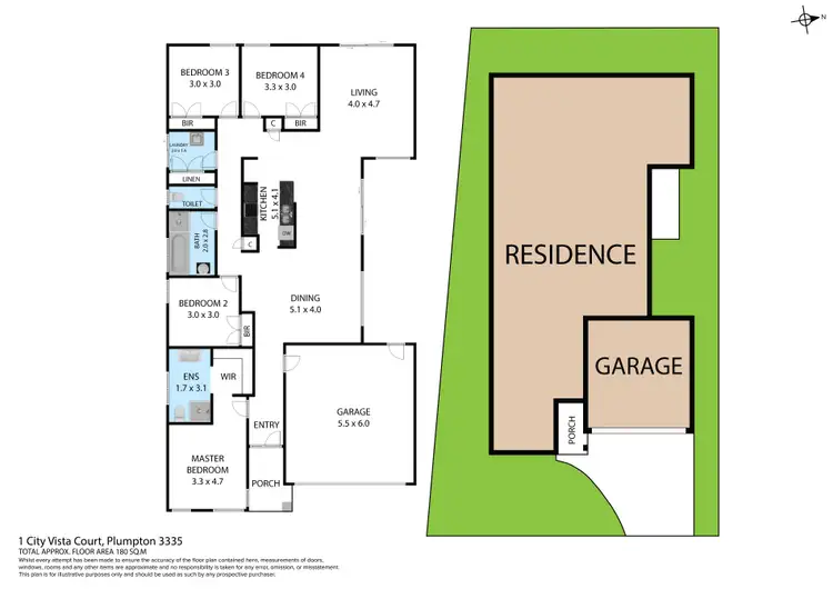 Floorplan of Homely house listing, 1 City Vista Court, Fraser Rise VIC 3336