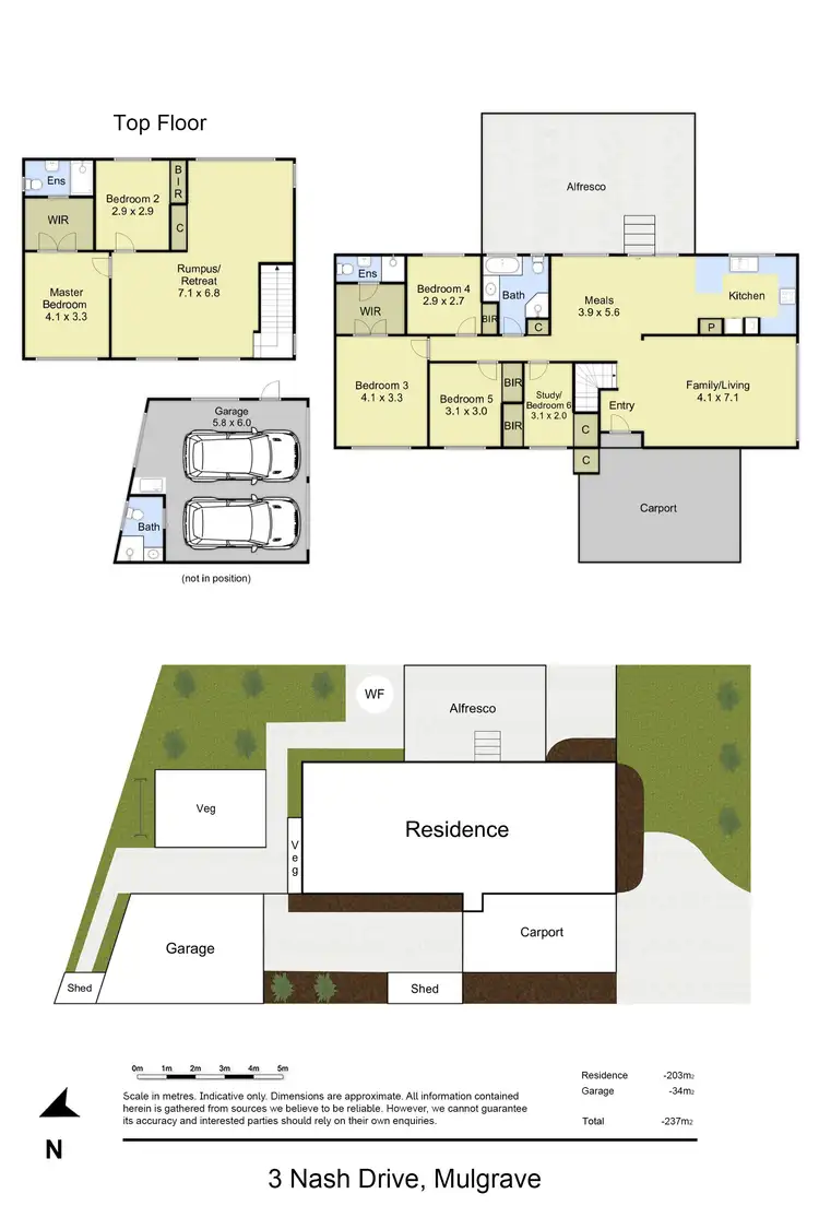 Floorplan of Homely house listing, 3 Nash Drive, Mulgrave VIC 3170