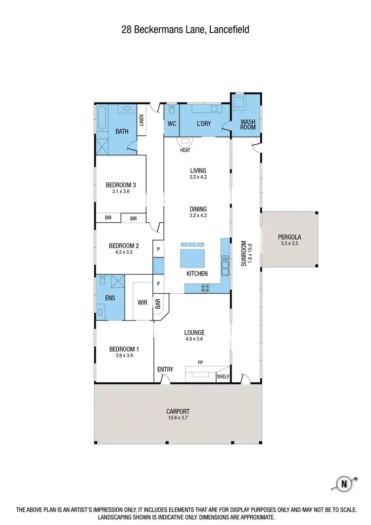 Floorplan of Homely house listing, Lot 1/28 Beckermans Lane, Lancefield VIC 3435