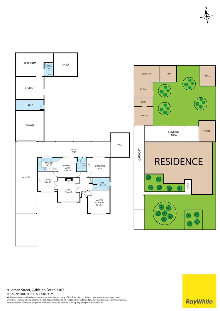 Floorplan of Homely house listing, 9 Loreen Street, Oakleigh South VIC 3167