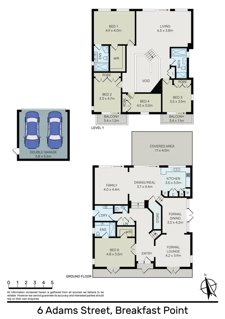 Floorplan of Homely house listing, 6 Adams Street, Breakfast Point NSW 2137