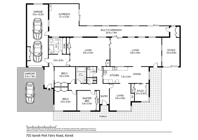 Floorplan of Homely house listing, 703 Koroit-Port Fairy Road, Koroit VIC 3282