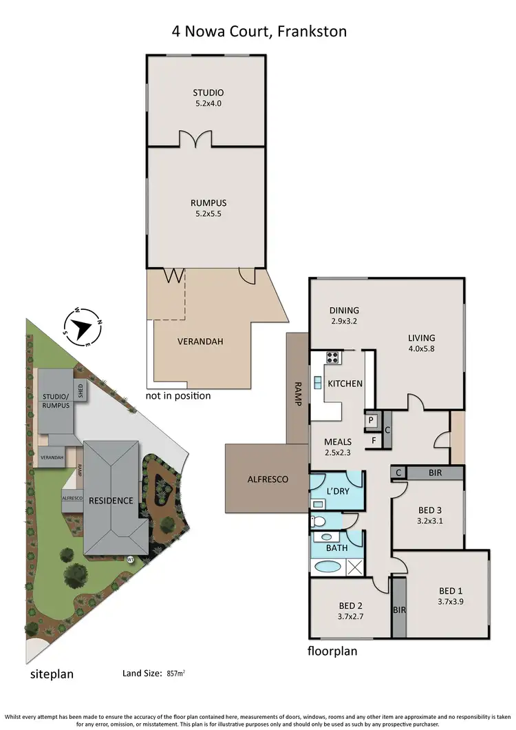 Floorplan of Homely house listing, 4 Nowa Court, Frankston VIC 3199