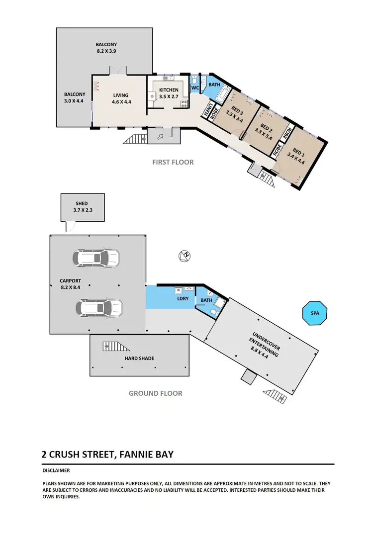Floorplan of Homely house listing, 2 Crush Street, Fannie Bay NT 820