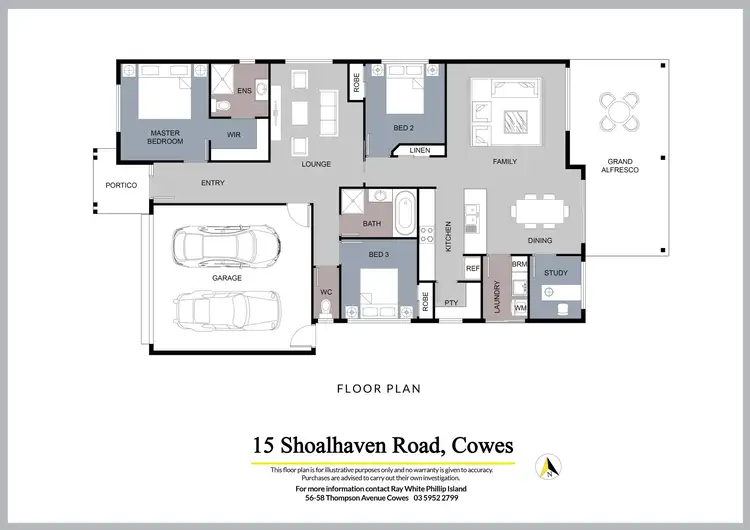 Floorplan of Homely house listing, 15 Shoalhaven Road, Cowes VIC 3922