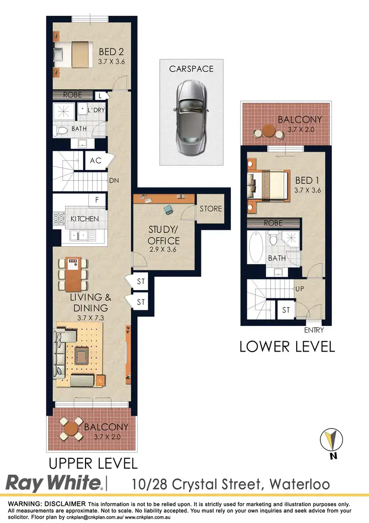 Floorplan of Homely apartment listing, 10/28 Crystal Street, Waterloo NSW 2017