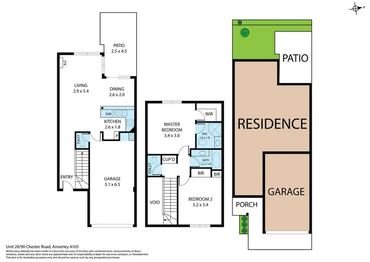 Floorplan of Homely townhouse listing, 20/90 Chester Road, Annerley QLD 4103
