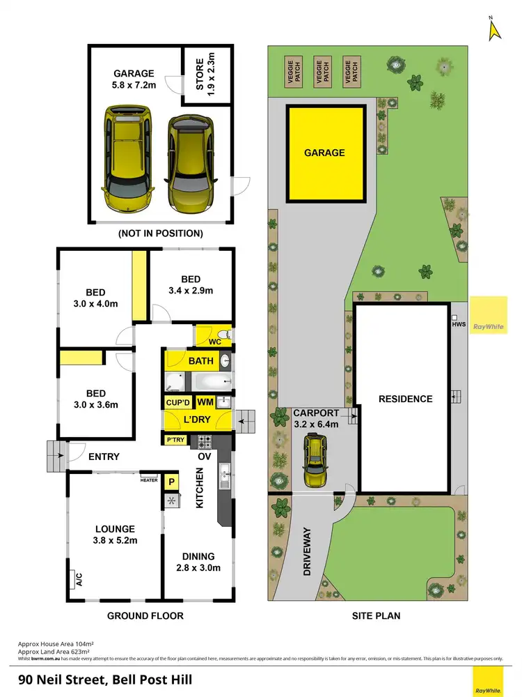 Floorplan of Homely house listing, 90 Neil Street, Bell Post Hill VIC 3215