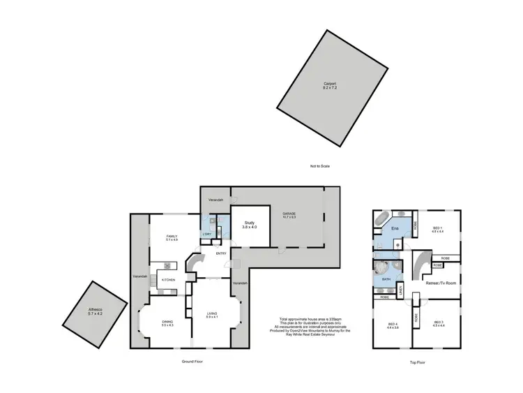 Floorplan of Homely house listing, 45 Jordan Street, Seymour VIC 3660