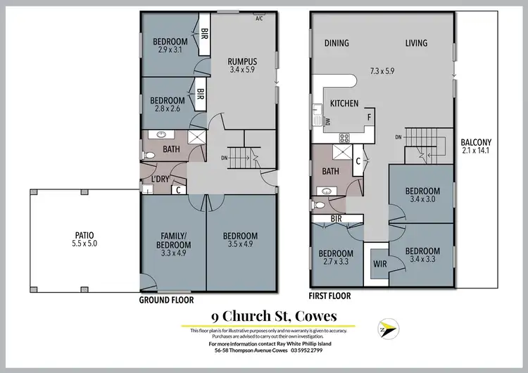 Floorplan of Homely house listing, 9 Church Street, Cowes VIC 3922