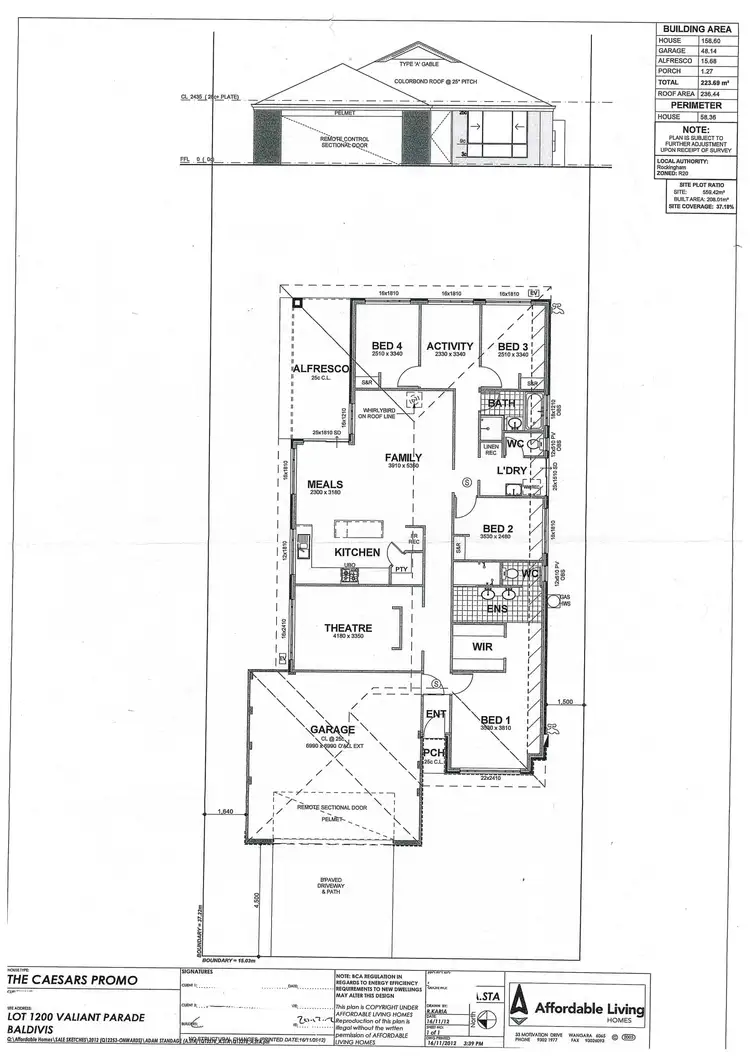 Floorplan of Homely house listing, 13 Valiant Parade, Baldivis WA 6171