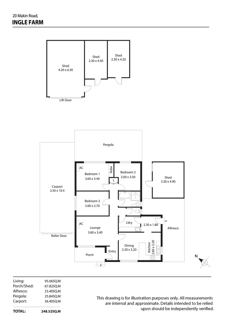 Floorplan of Homely house listing, 20 Makin Road, Ingle Farm SA 5098