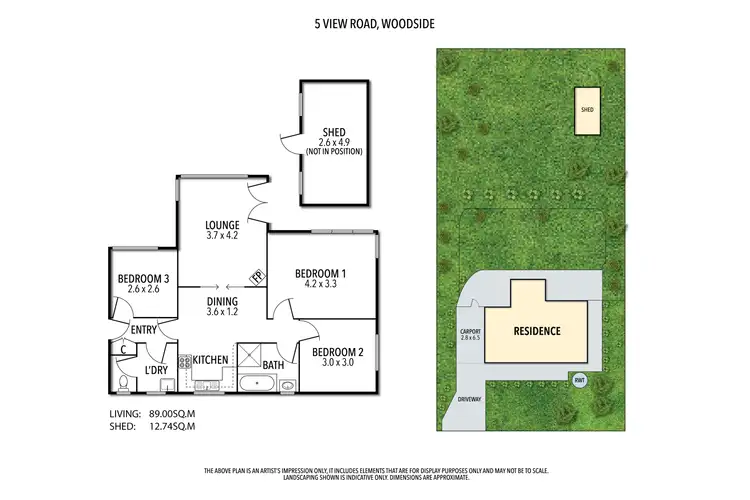 Floorplan of Homely house listing, 5 View Road, Woodside SA 5244
