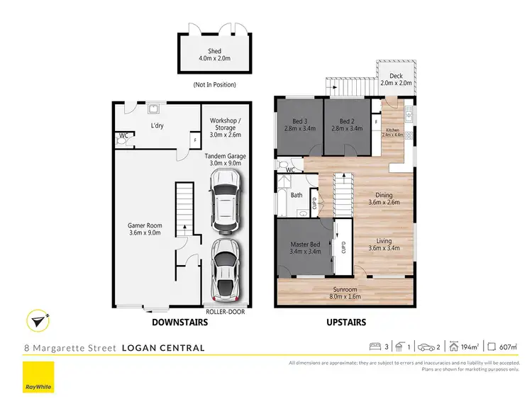 Floorplan of Homely house listing, 8 Margarette Street, Logan Central QLD 4114