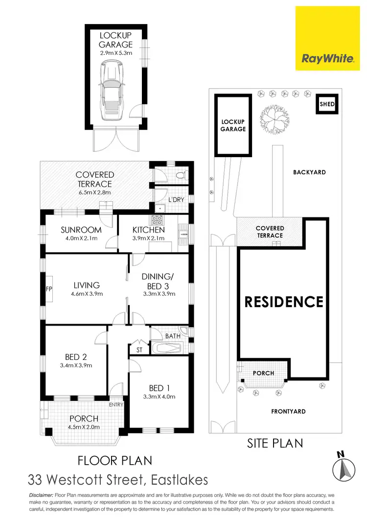 Floorplan of Homely house listing, 33 Westcott Street, Eastlakes NSW 2018