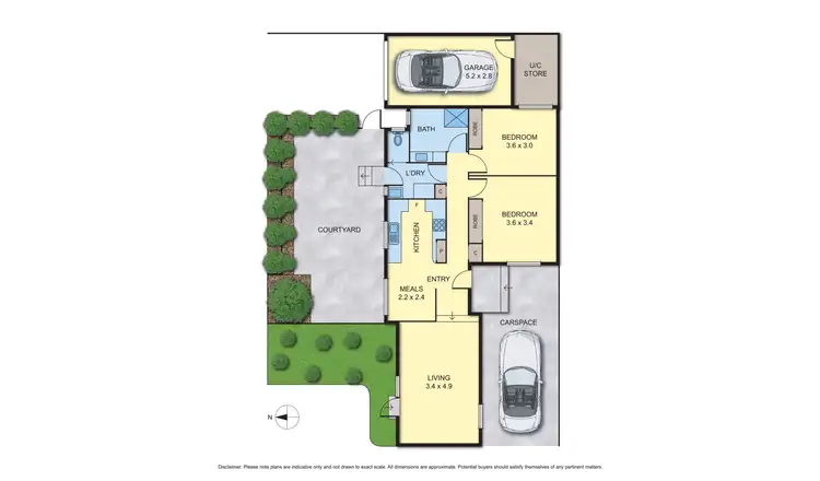 Floorplan of Homely villa listing, 1/13 Olive Grove, Pascoe Vale VIC 3044
