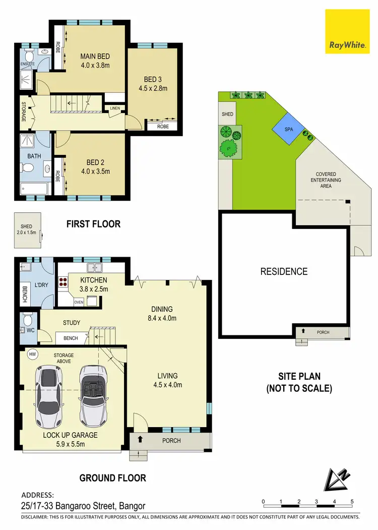 Floorplan of Homely townhouse listing, 25/17-33 Bangaroo Street, Bangor NSW 2234