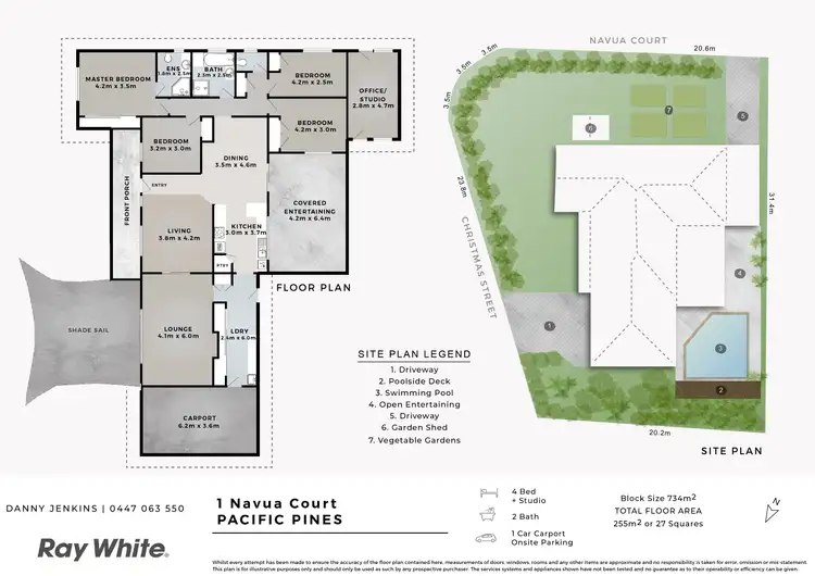 Floorplan of Homely house listing, 1 Navua Court, Pacific Pines QLD 4211