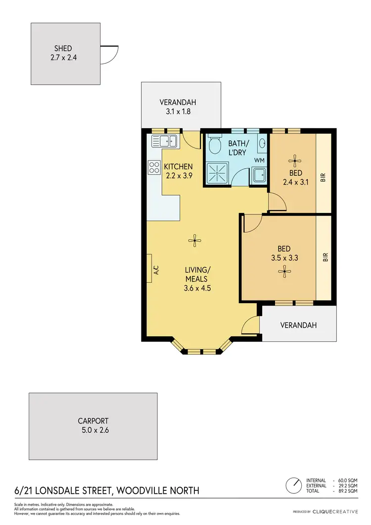Floorplan of Homely house listing, 6/21 Lonsdale Street, Woodville North SA 5012