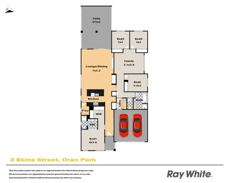 Floorplan of Homely house listing, 3 Ekins Street, Oran Park NSW 2570